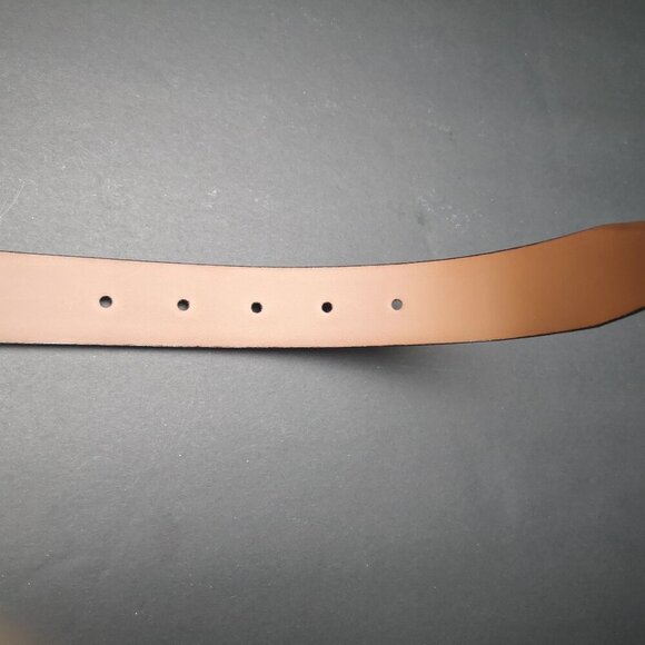 Florsheim Made in Italy Black Croco Grain Italian Leather Men's Size 30 Belt - Picture 4 of 8